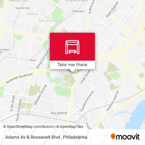 Adams Av & Roosevelt Blvd map