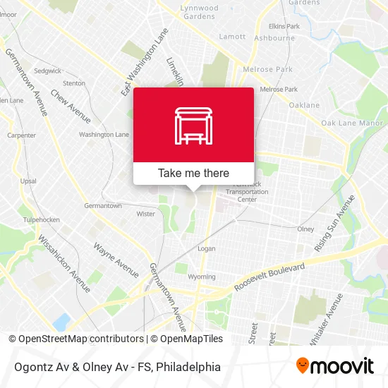 Ogontz Av & Olney Av - FS map