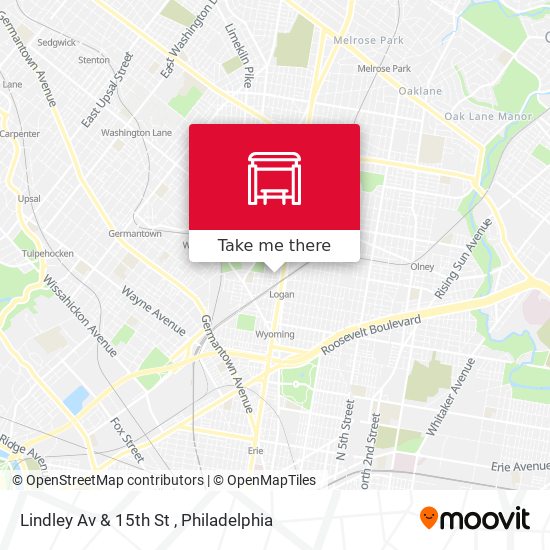 Mapa de Lindley Av & 15th St