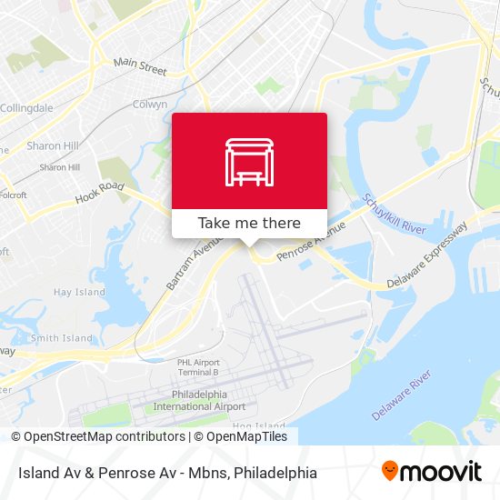 Island Av & Penrose Av - Mbns map