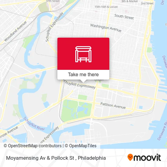Moyamensing Av & Pollock St map
