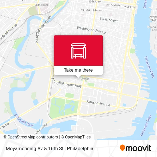 Moyamensing Av & 16th St map
