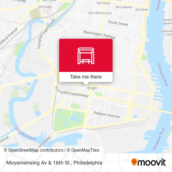 Moyamensing Av & 16th St map