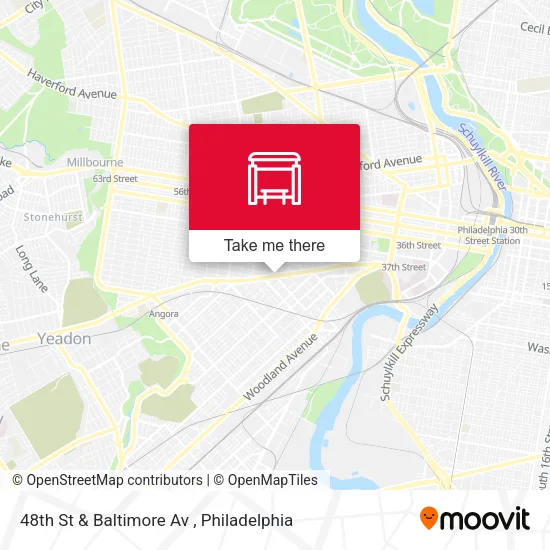 48th St & Baltimore Av map