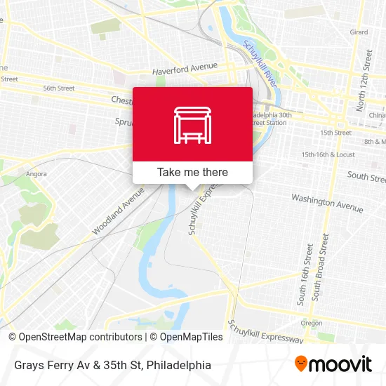 Grays Ferry Av & 35th St map
