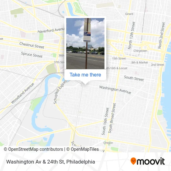 Washington Av & 24th St map