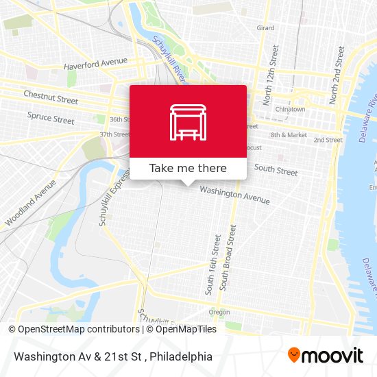 Washington Av & 21st St map