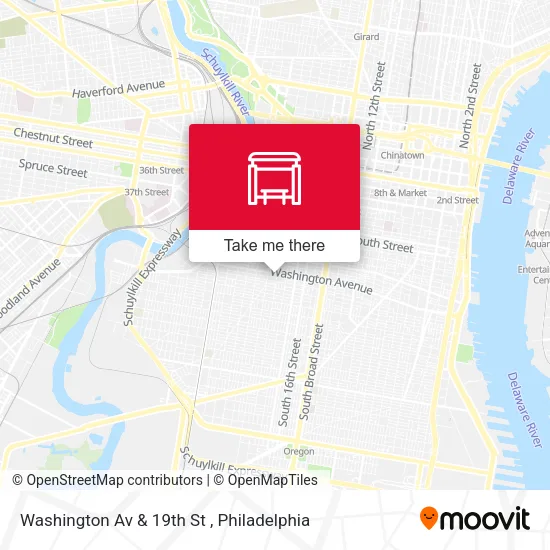 Washington Av & 19th St map