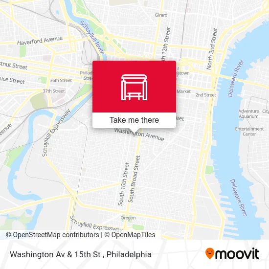 Washington Av & 15th St map