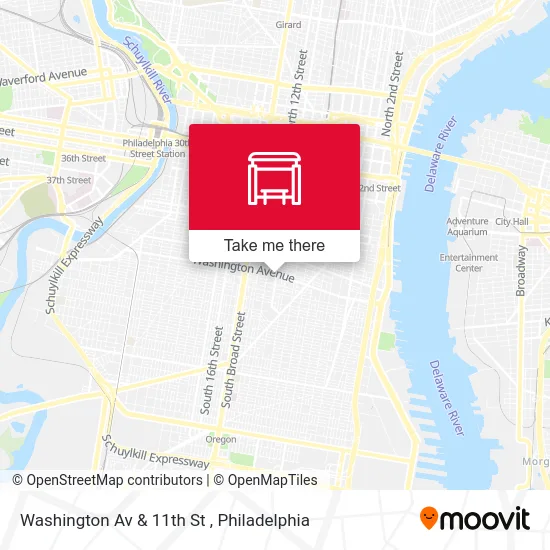 Washington Av & 11th St map