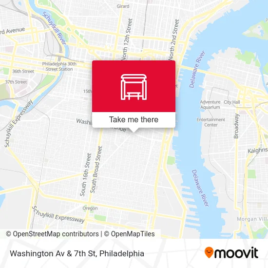 Washington Av & 7th St map