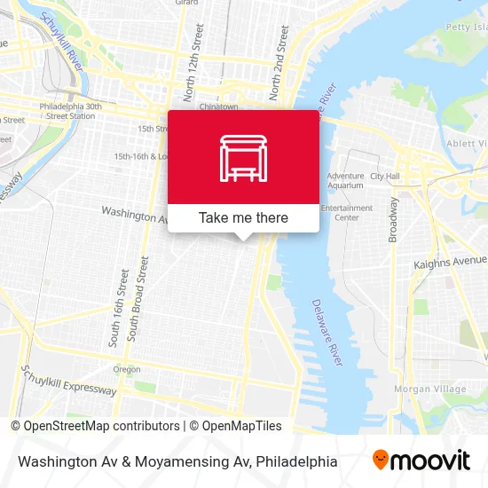 Washington Av & Moyamensing Av map