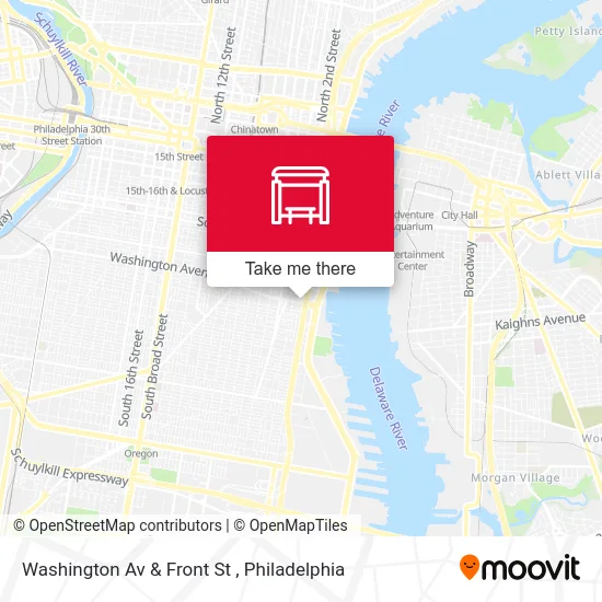 Washington Av & Front St map