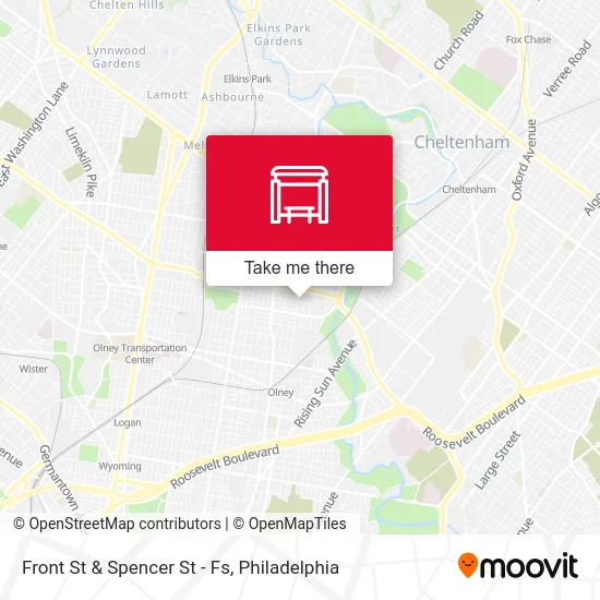 Front St & Spencer St - Fs map