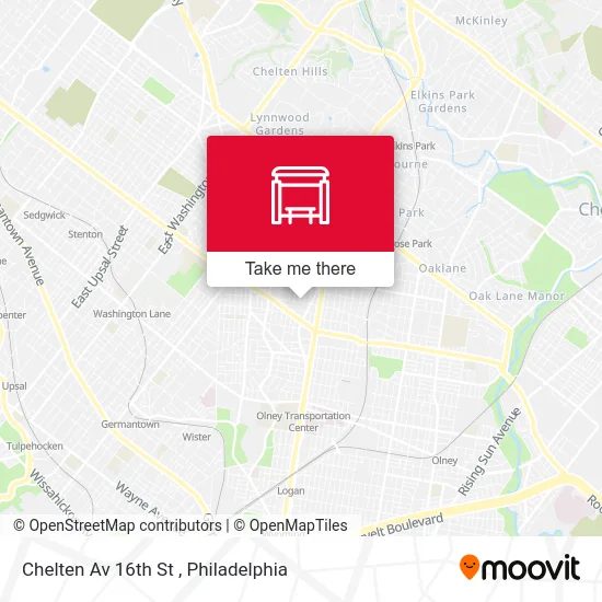 Chelten Av 16th St map