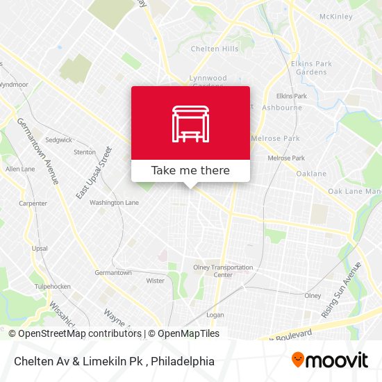 Mapa de Chelten Av & Limekiln Pk