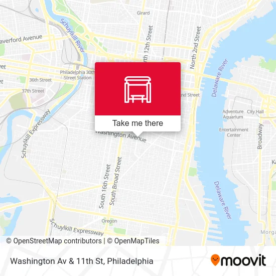 Washington Av & 11th St map