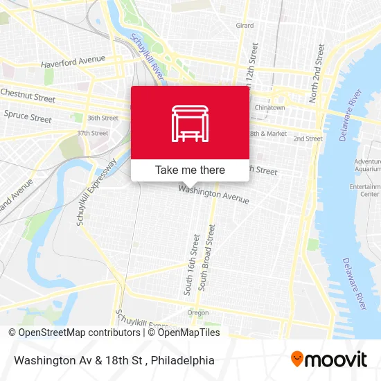 Washington Av & 18th St map