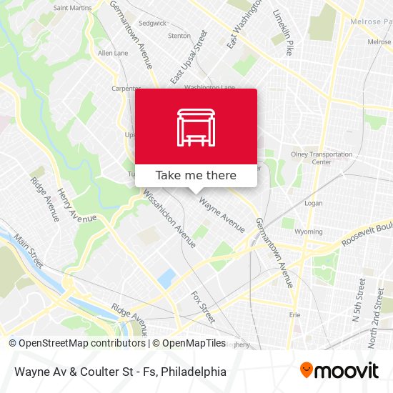 Wayne Av & Coulter St - Fs map