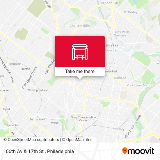 66th Av & 17th St map