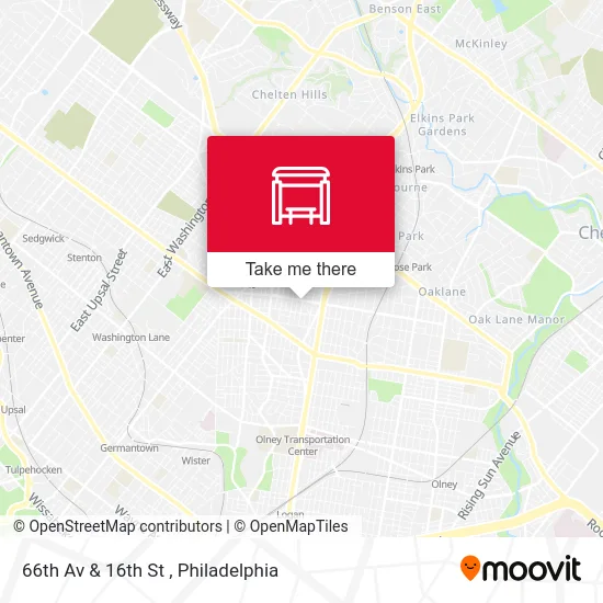 66th Av & 16th St map