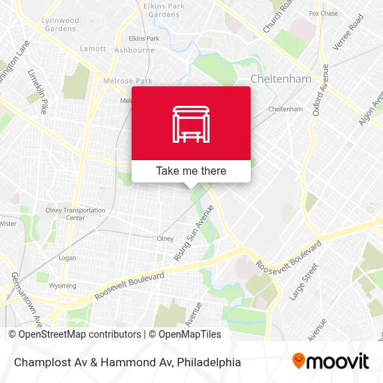 Champlost Av & Hammond Av map