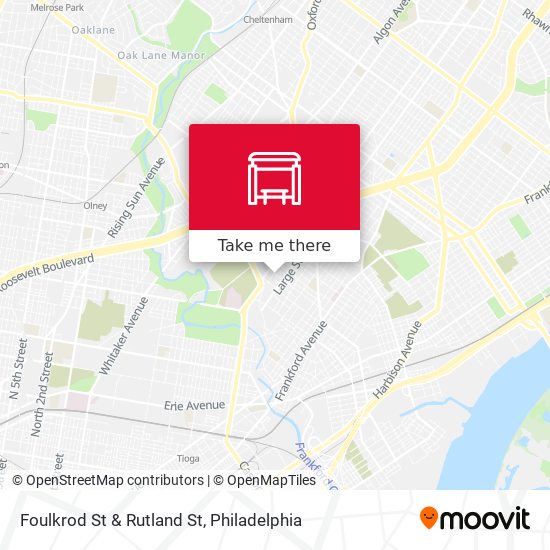 Foulkrod St & Rutland St map