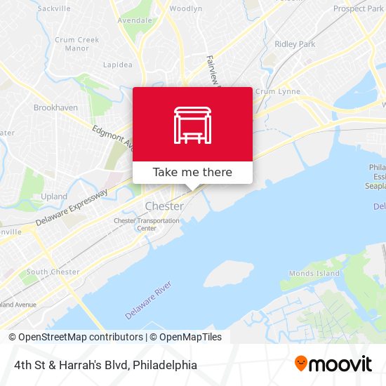 4th St & Harrah's Blvd map