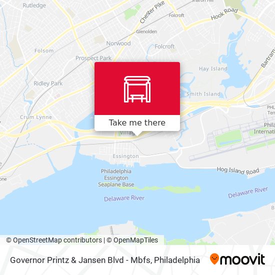 Governor Printz & Jansen Blvd - Mbfs map