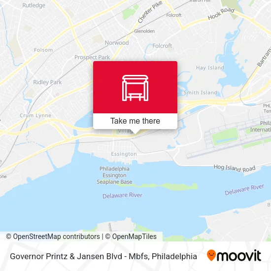 Governor Printz & Jansen Blvd - Mbfs map