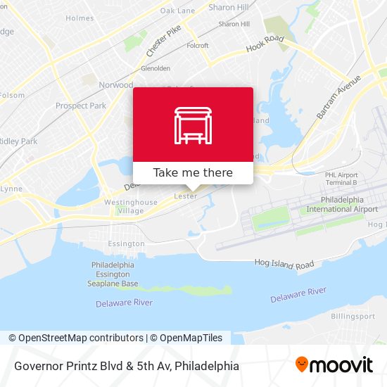 Mapa de Governor Printz Blvd & 5th Av