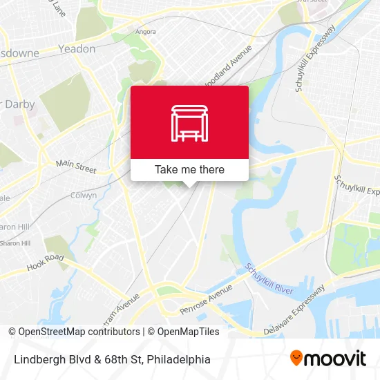 Lindbergh Blvd & 68th St map