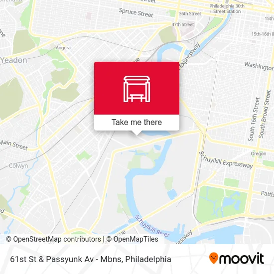 61st St & Passyunk Av - Mbns map
