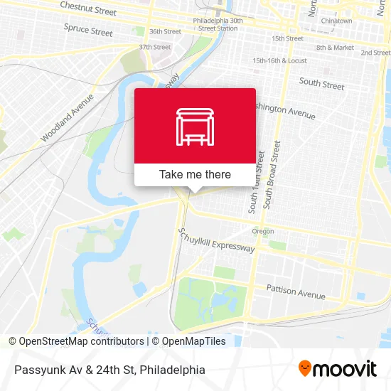 Passyunk Av & 24th St map