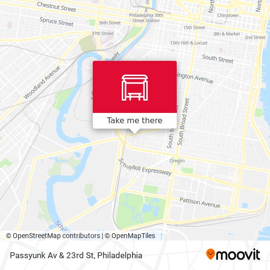 Mapa de Passyunk Av & 23rd St