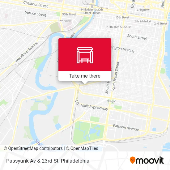 Passyunk Av & 23rd St map