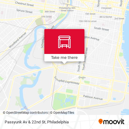 Mapa de Passyunk Av & 22nd St