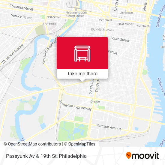 Passyunk Av & 19th St map