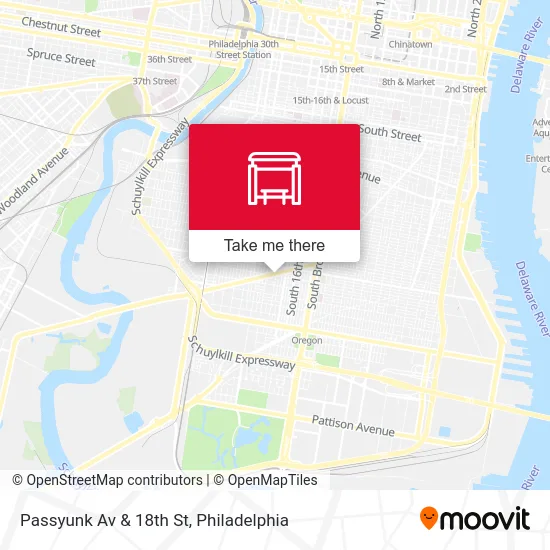 Passyunk Av & 18th St map