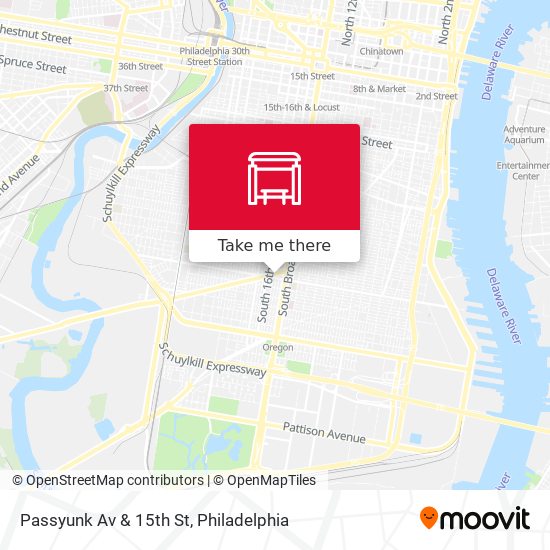 Mapa de Passyunk Av & 15th St