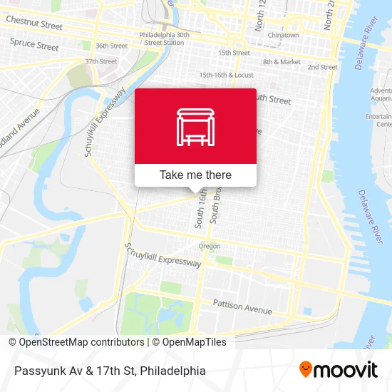 Passyunk Av & 17th St map