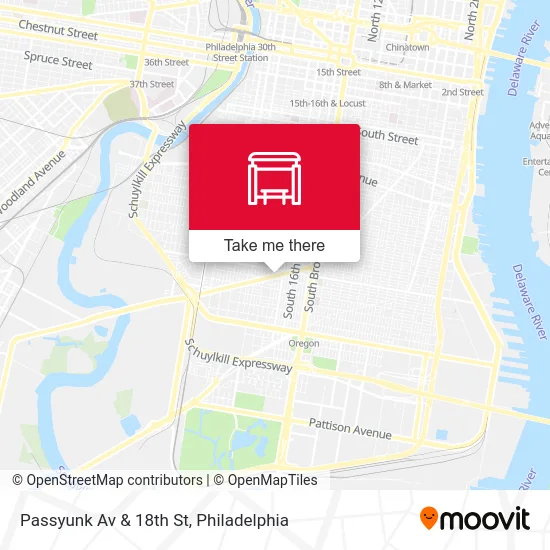 Passyunk Av & 18th St map