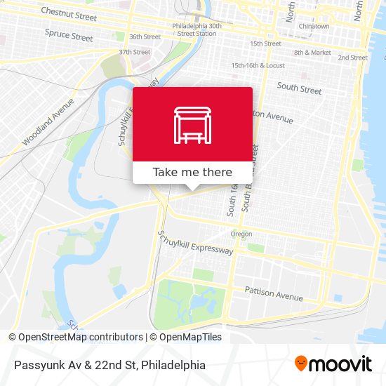 Mapa de Passyunk Av & 22nd St
