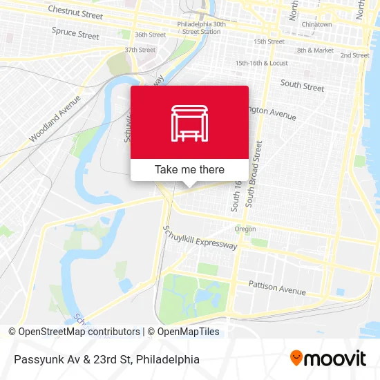 Passyunk Av & 23rd St map