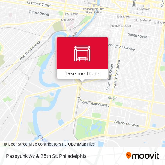 Mapa de Passyunk Av & 25th St