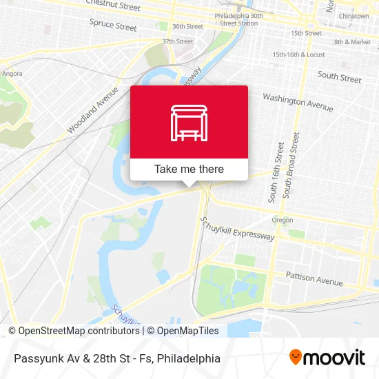Passyunk Av & 28th St - Fs map