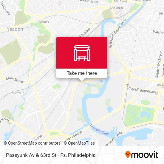 Mapa de Passyunk Av & 63rd St - Fs