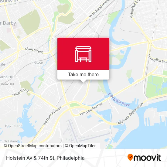 Holstein Av & 74th St map