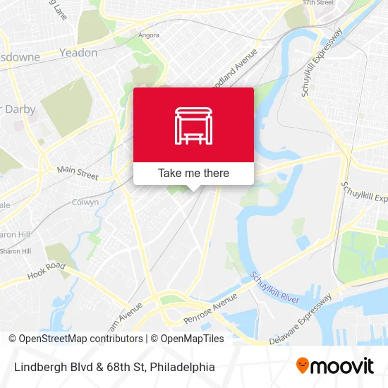 Lindbergh Blvd & 68th St map