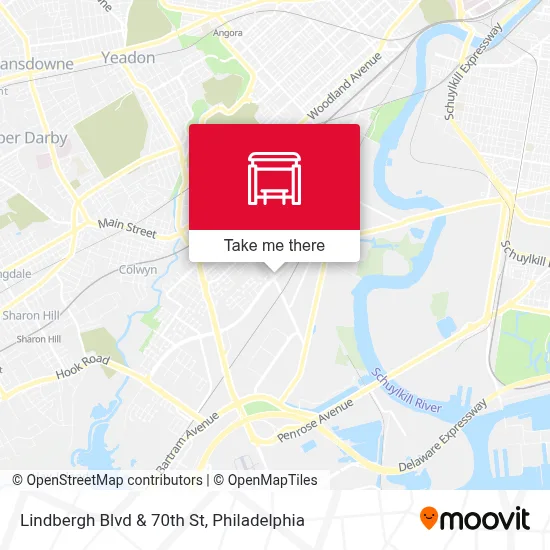Lindbergh Blvd & 70th St map